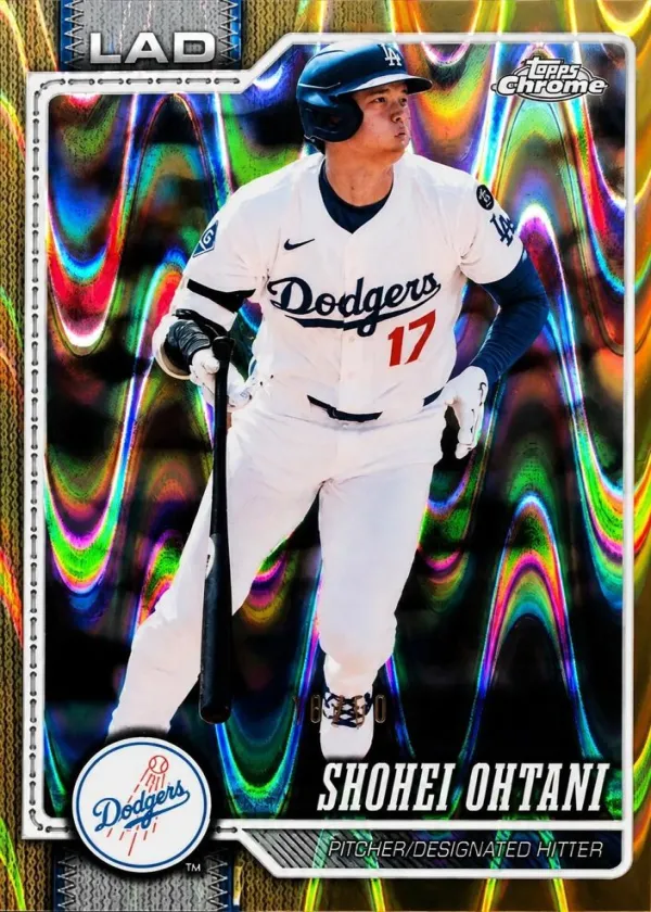 Shohei Ohtani 2026 Topps Chrome Baseball Gold Raywave Refractor #1