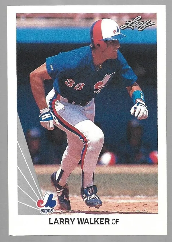 Larry Walker 1990 Leaf Baseball #325