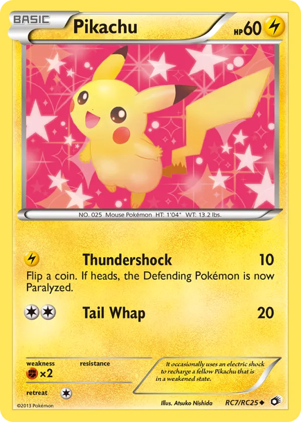 Pikachu Pokémon Legendary Treasures #RC7 Holo
