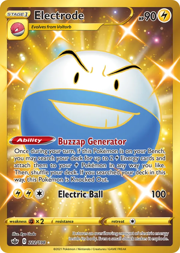 Electrode Pokémon Chilling Reign #222 Holo