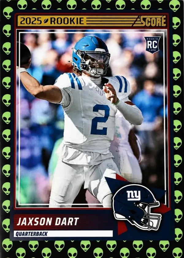 Jaxson Dart 2025 Panini Score Football Extraterrestrial #35