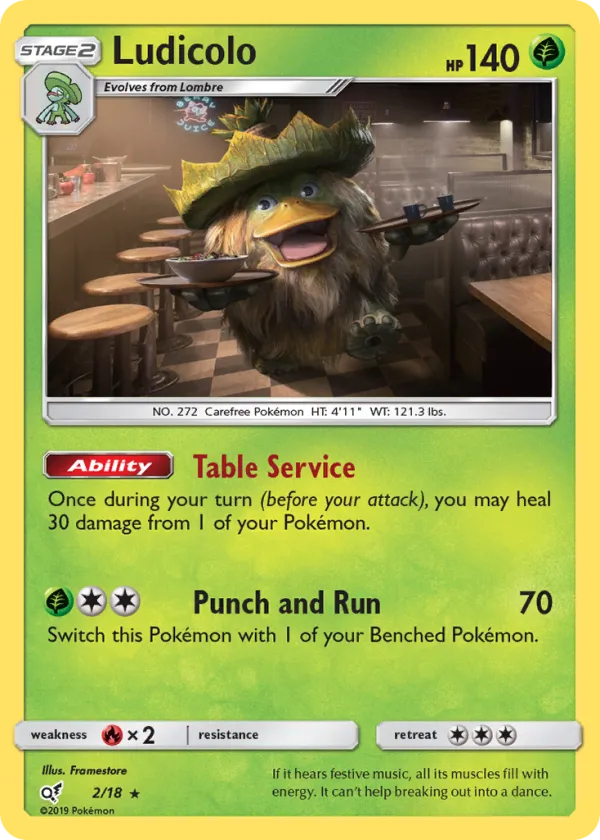 Ludicolo Pokémon Detective Pikachu #2 Holo