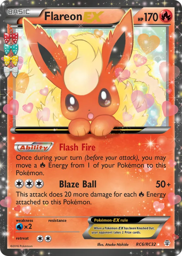 Flareon-EX Pokémon Generations #RC6 Holo