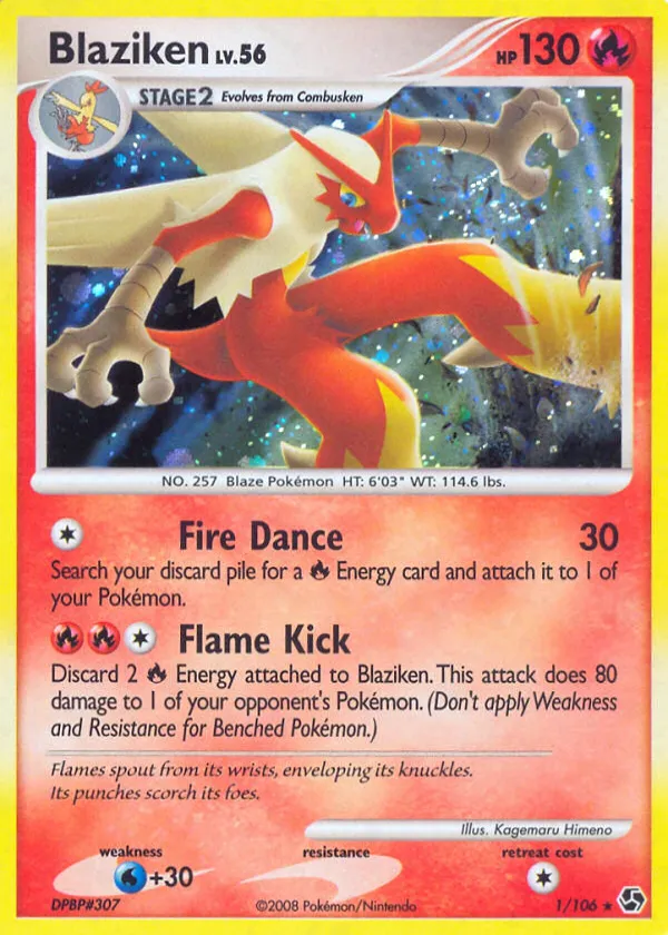 Blaziken Pokémon Great Encounters #1 Reverse Holo