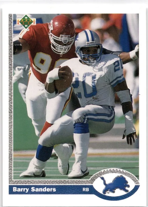 Barry Sanders 1991 Upper Deck Promo Card Football #500