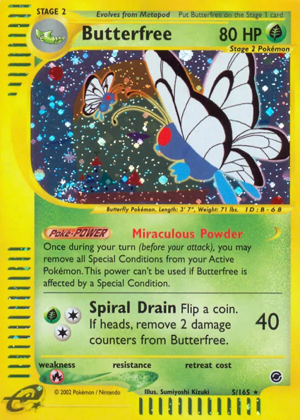 Butterfree Pokémon Expedition Base Set #5 Holo