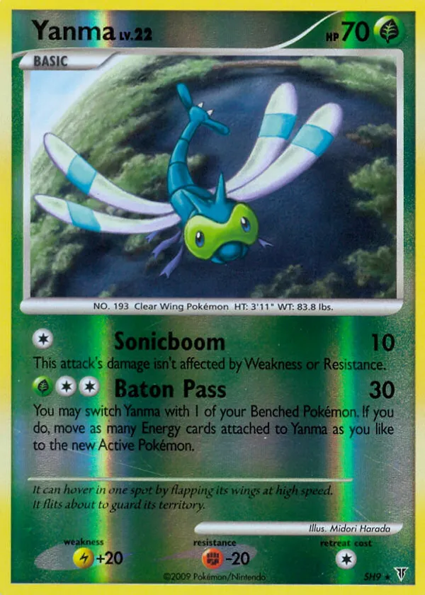Yanma Pokémon Supreme Victors #SH9 Reverse Holo