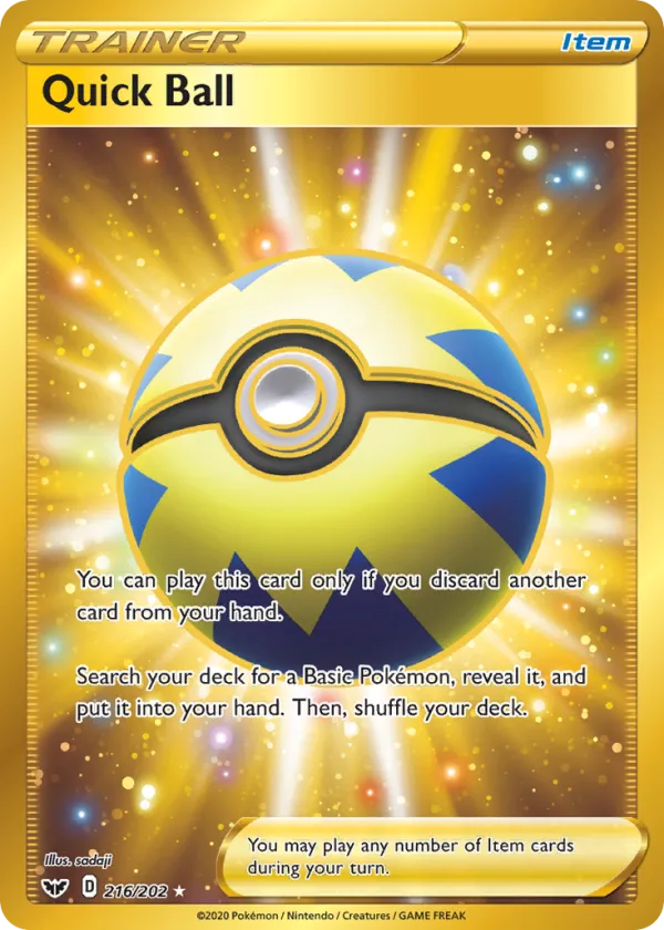 Quick Ball Pokémon Sword & Shield #216 Holo
