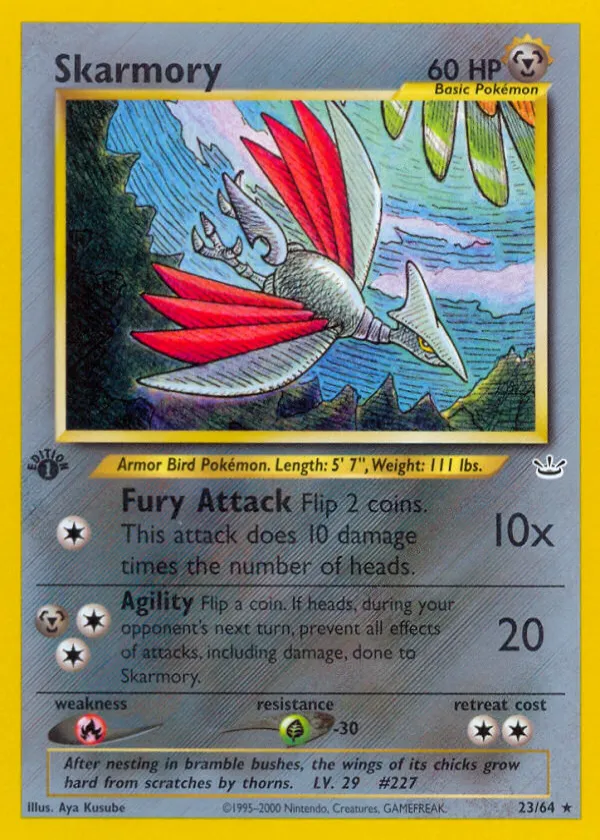 Skarmory Pokémon Neo Revelation #23 1st Edition