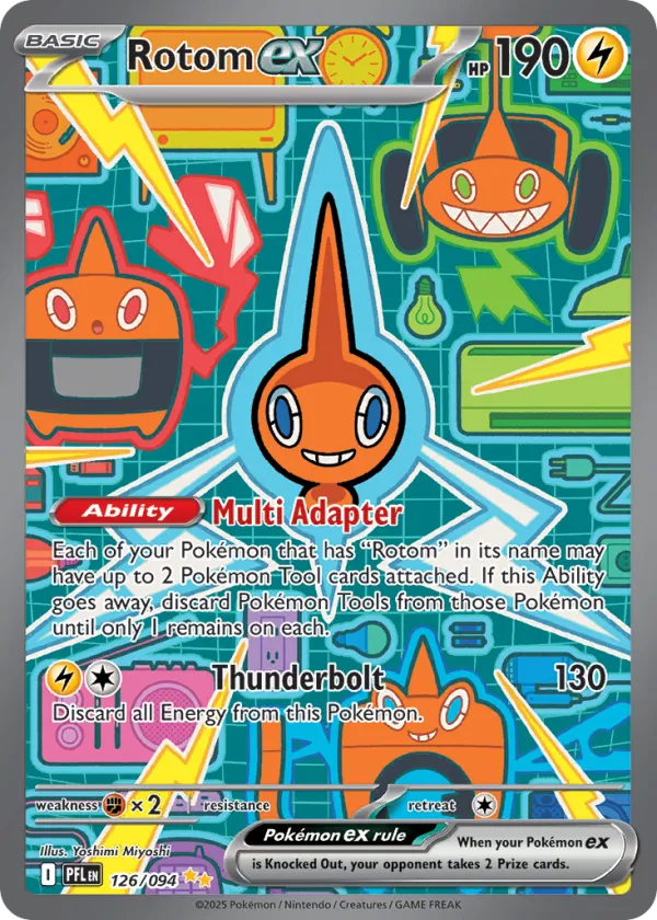 Rotom ex Pokémon Phantasmal Flames #126 Holo