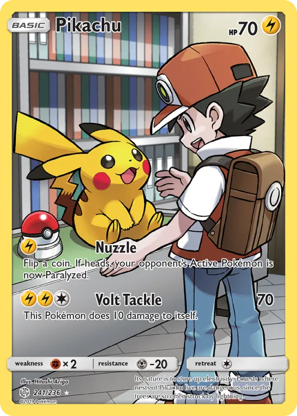 Pikachu Pokémon Cosmic Eclipse #241 Holo