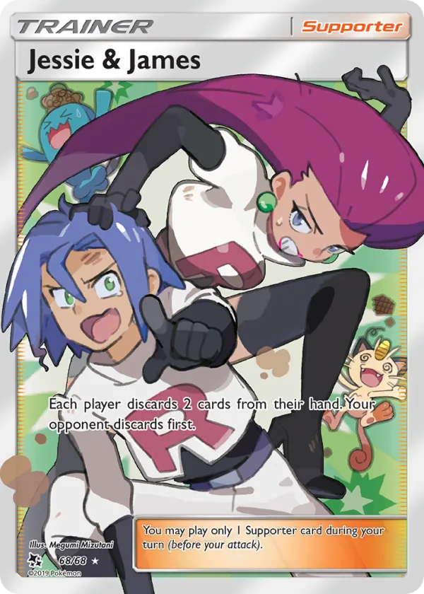 Jessie & James Pokémon Hidden Fates #68 Holo