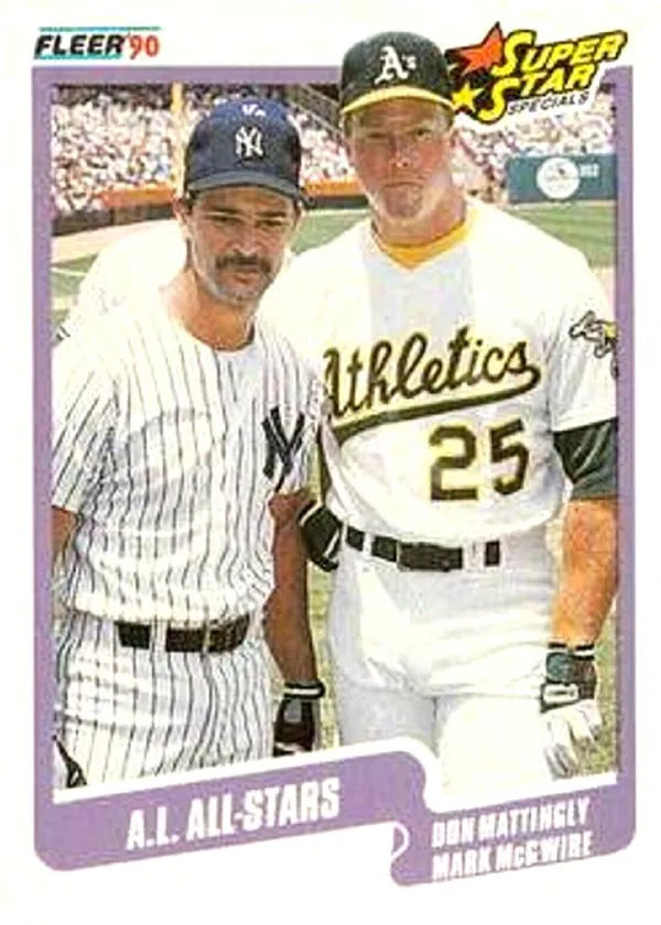 Don Mattingly / Mark McGwire 1990 Fleer Super Star Specials Baseball #638