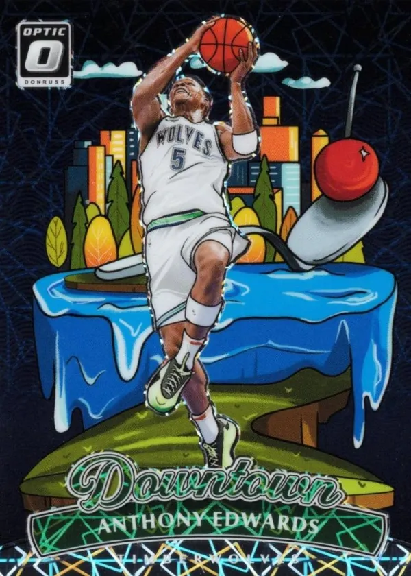 Anthony Edwards 2024 Donruss Optic Downtown Basketball #5