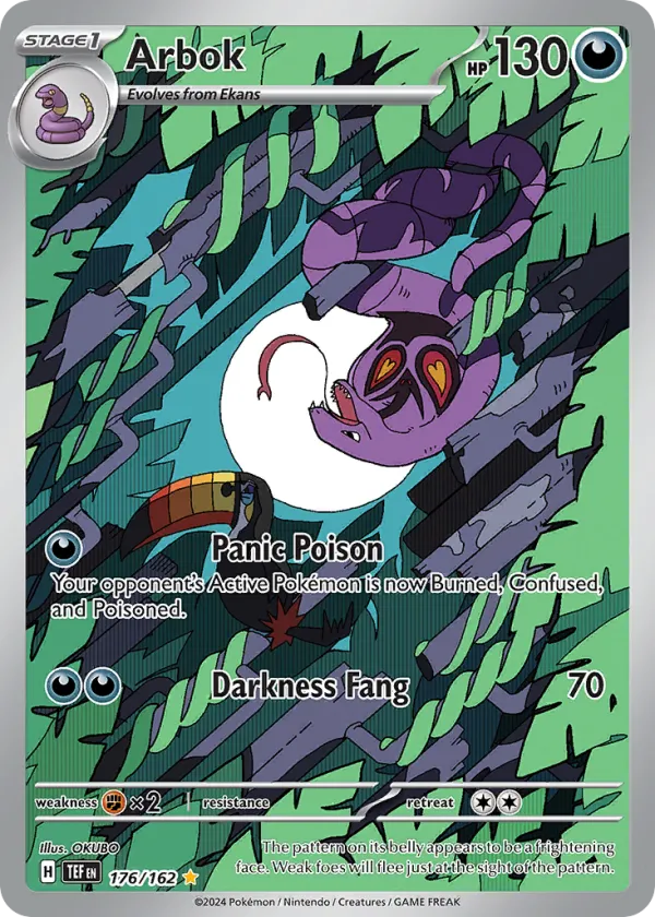 Arbok Pokémon Temporal Forces #176 Holo