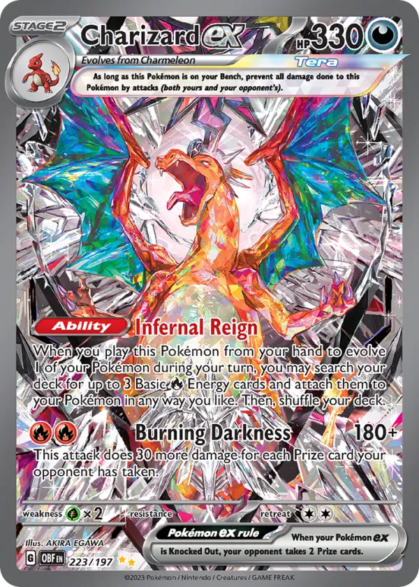Charizard ex Pokémon Obsidian Flames #223 Holo