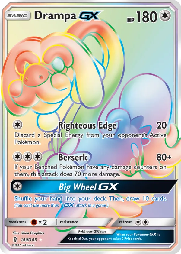 Drampa-GX Pokémon Guardians Rising #160 Holo