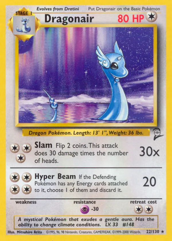 Dragonair Pokémon Base Set 2 #22