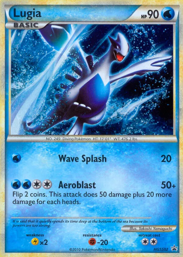 Lugia Pokémon HGSS Black Star Promos #HGSS02 Holo