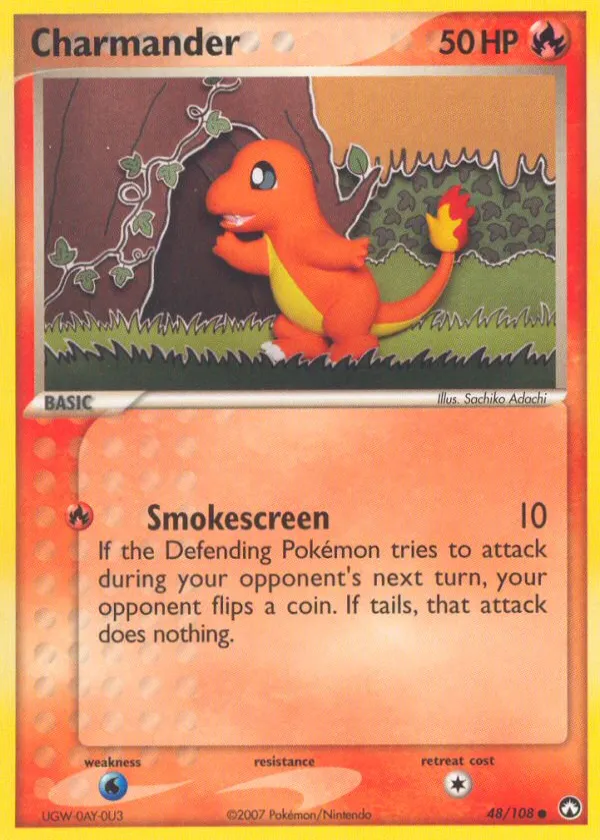 Charmander Pokémon Power Keepers #48 Reverse Holo