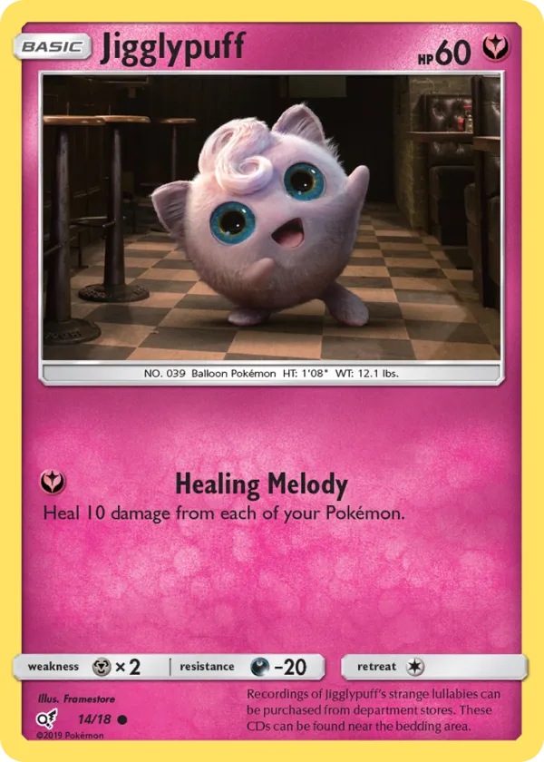 Jigglypuff Pokémon Detective Pikachu #14 Holo