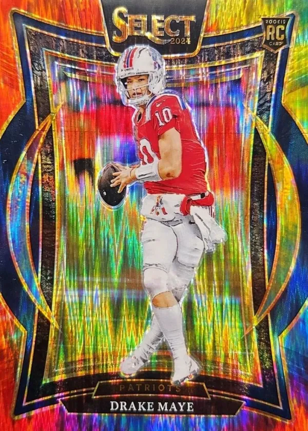 Drake Maye 2024 Panini Select Concourse Football Tie-Dye #27