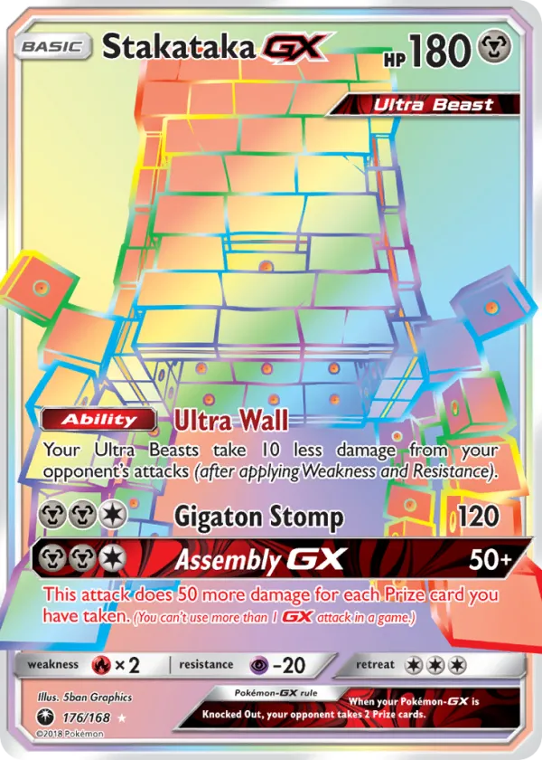 Stakataka-GX Pokémon Celestial Storm #176 Holo