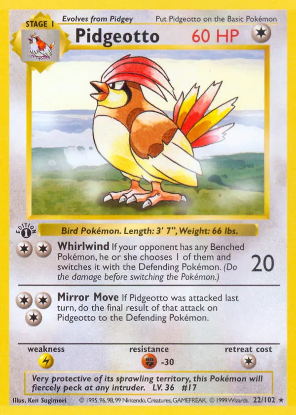 Pidgeotto Pokémon Base #22
