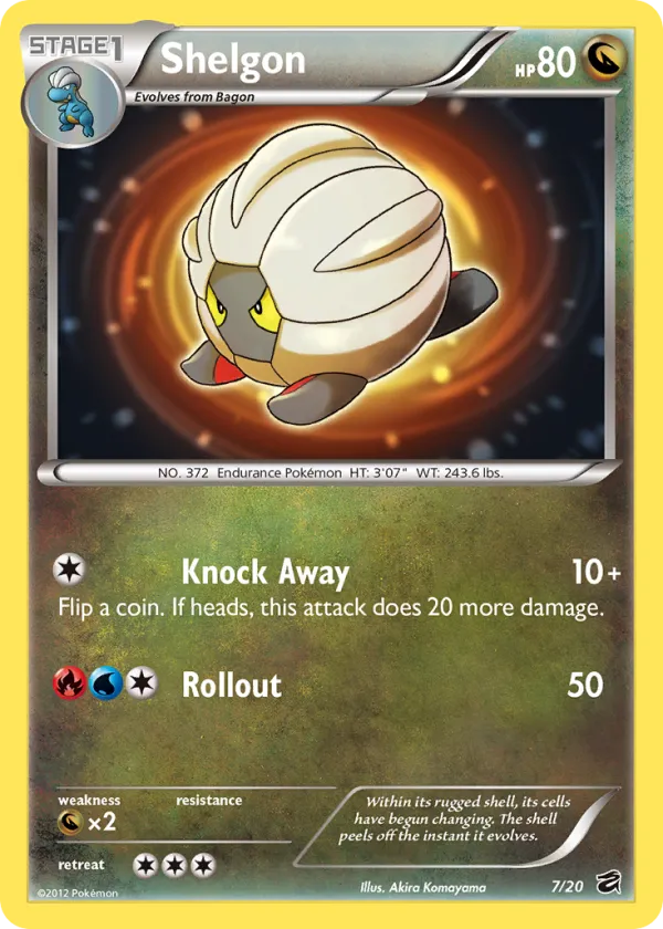 Shelgon Pokémon Dragon Vault #7 Holo