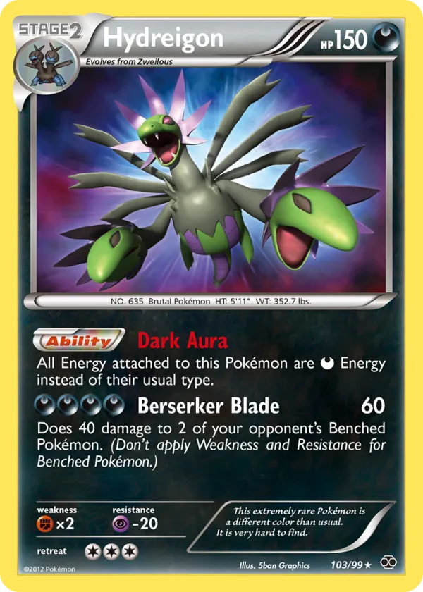 Hydreigon Pokémon Next Destinies #103 Holo