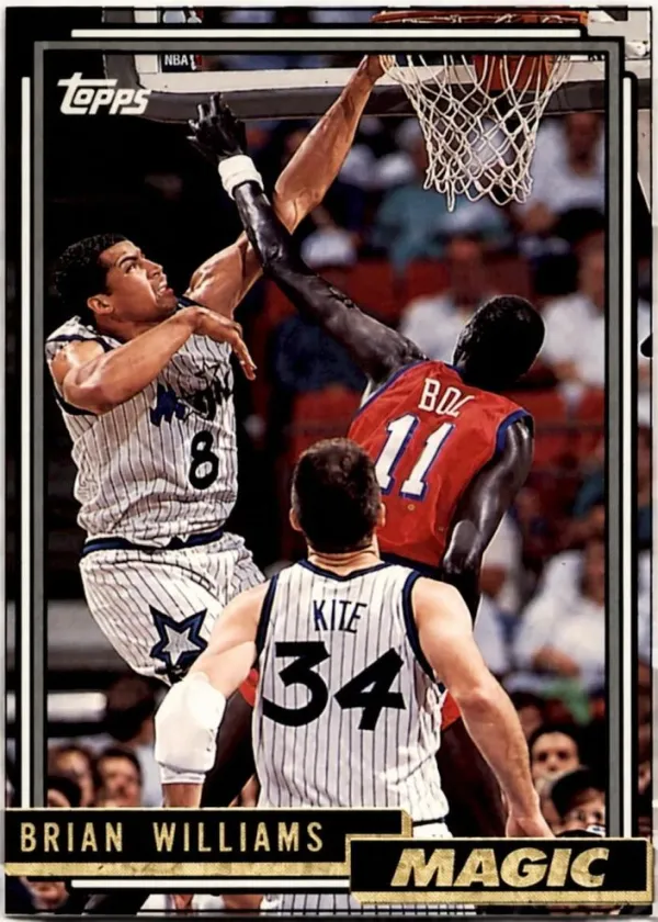 Brian Williams 1992 Topps Basketball #55
