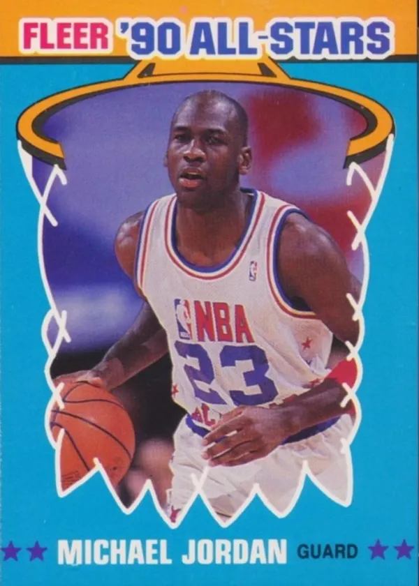Michael Jordan 1990 Fleer All Star Basketball #5
