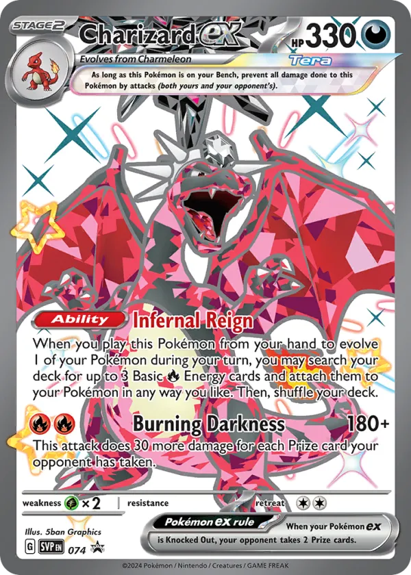 Charizard ex Pokémon Scarlet & Violet Black Star Promos #74 Holo