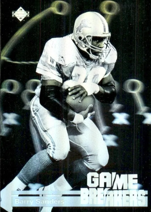 Barry Sanders 1991 Upper Deck Game Breakers Holograms Football #GB1