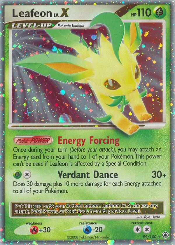 Leafeon LV.X Pokémon Majestic Dawn #99 Holo