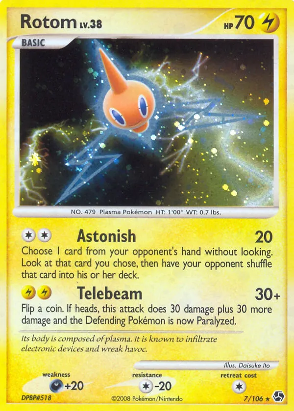 Rotom Pokémon Great Encounters #7 Holo