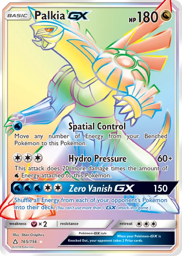 Palkia-GX Pokémon Ultra Prism #165 Holo
