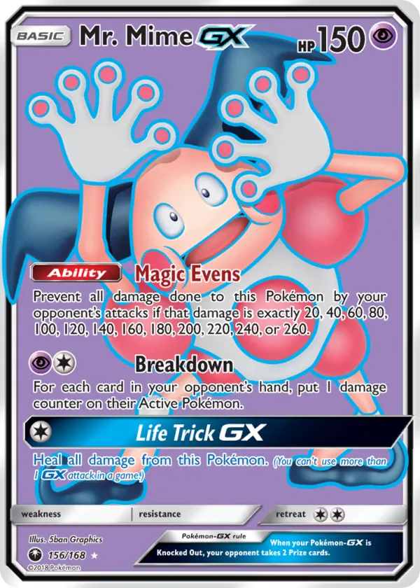 Mr. Mime-GX Pokémon Celestial Storm #156 Holo