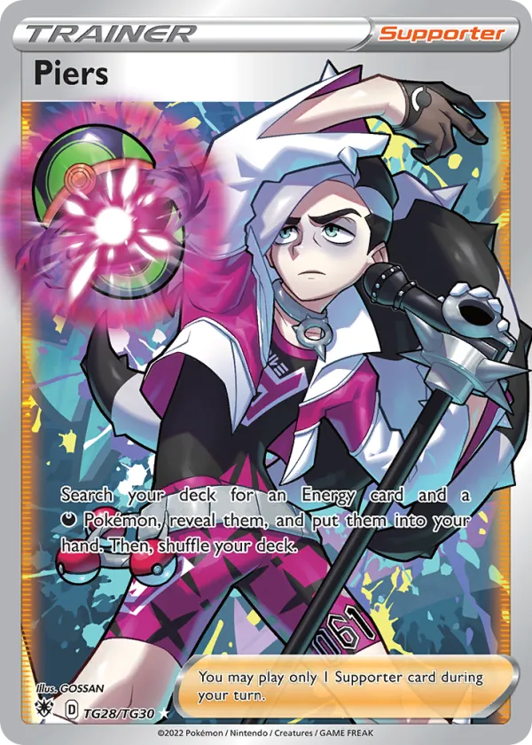 Piers Pokémon Astral Radiance Trainer Gallery #TG28 Holo