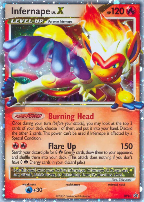 Infernape LV.X Pokémon DP Black Star Promos #DP10 Holo