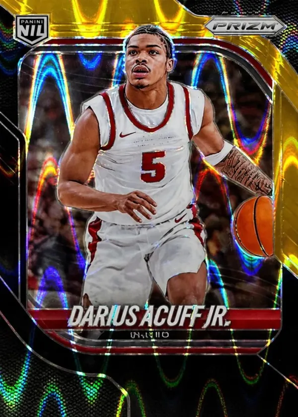 Darius Acuff Jr. 2025 Panini Prizm Basketball Raywave Black Gold #72