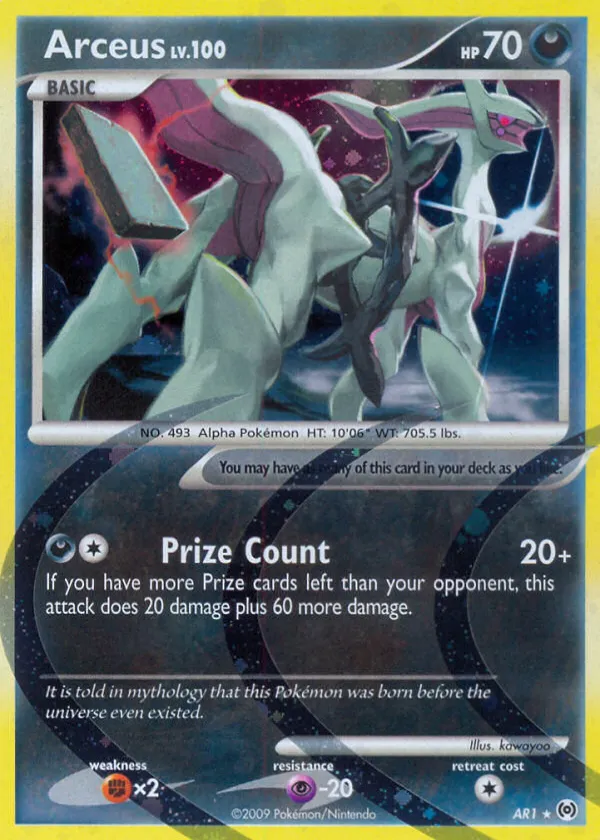 Arceus Pokémon Arceus #AR1 Holo