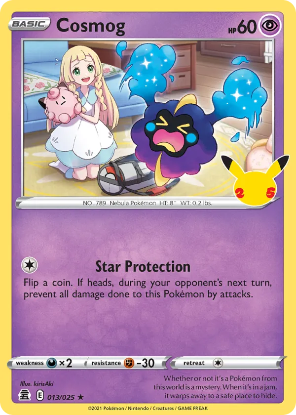 Cosmog Pokémon Celebrations #13 Holo