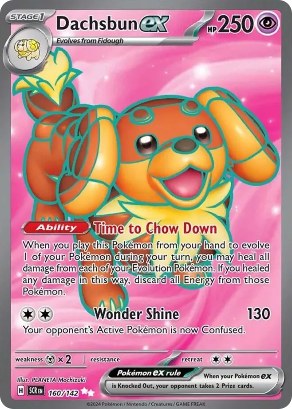 Dachsbun ex Pokémon Stellar Crown #160 Holo