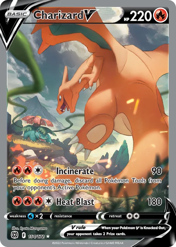 Charizard V Pokémon Brilliant Stars #154 Holo