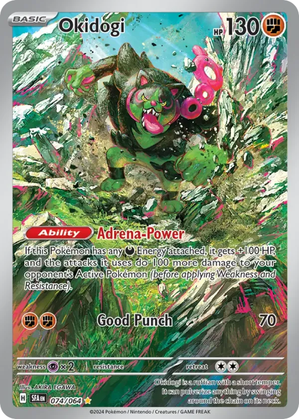 Okidogi Pokémon Shrouded Fable #74 Holo