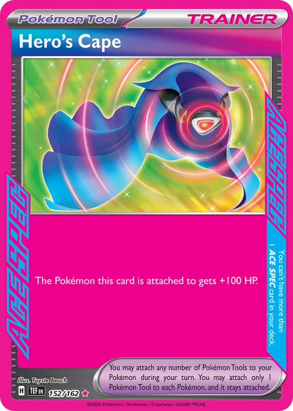 Hero's Cape Pokémon Temporal Forces #152 Holo