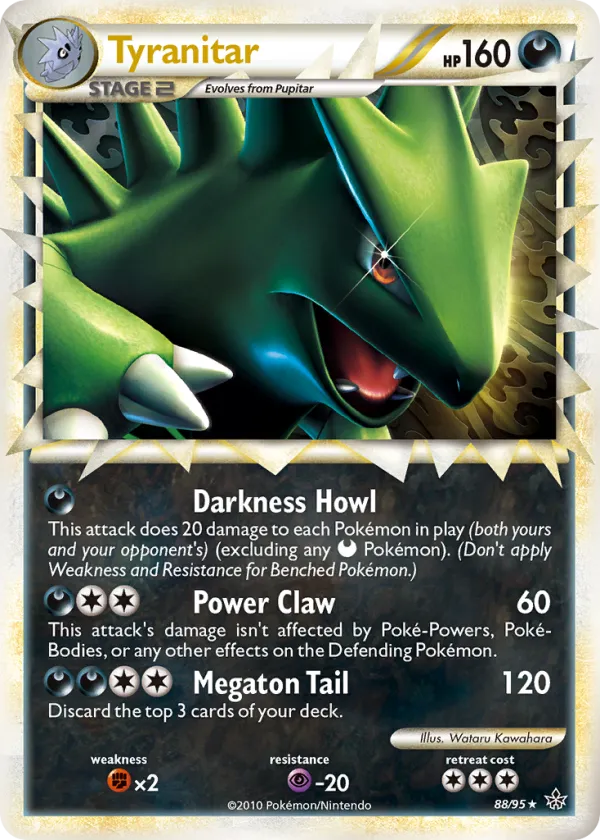 Tyranitar Pokémon HS—Unleashed #88 Holo