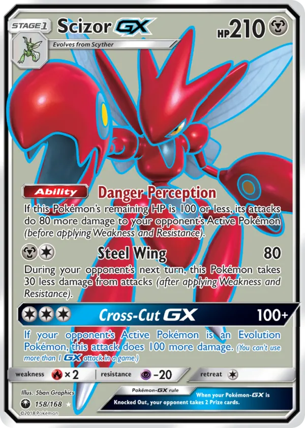 Scizor-GX Pokémon Celestial Storm #158 Holo