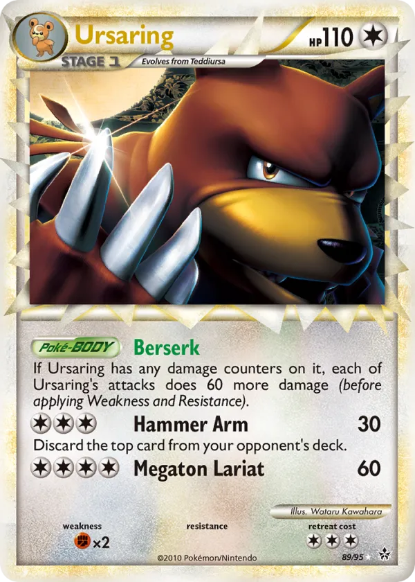 Ursaring Pokémon HS—Unleashed #89 Holo